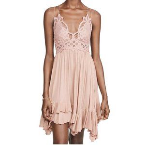 NWT FREE PEOPLE Adella Slip Dress, Mauve Pink